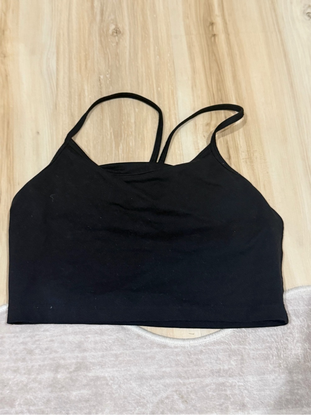 Black Strappy Crop Bralette - Women Intimates